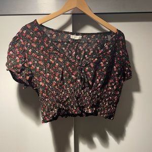 Aeropostale Floral Crop Top